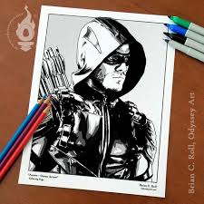 Please contact us if you want to publish a green arrow logo. Green Arrow Coloring Page Odyssey Art Art Of Brian C Roll