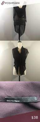 Calvin Tran Silk Convertible Blouse Fashion Boho Tops Calvin