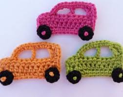 Apliques De Autos Crochet Apliques Crochet Por Myfanwysappliques Coche De Crochet Patrones Bebe De Ganchillo Ganchillo