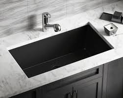 848 black single bowl undermount quartz