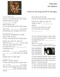 Future Continuous Song Worksheet