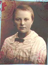 Passport photo of mom