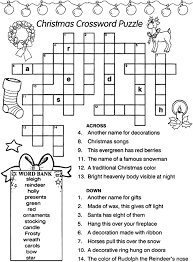 Christmas Crossword Puzzles Best Coloring Pages For Kids Christmas Crossword Christmas Crossword Puzzles Christmas Worksheets