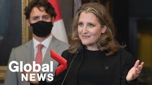Premier ministre du canada) is the primary minister of the crown. Chrystia Freeland The Canadian Encyclopedia