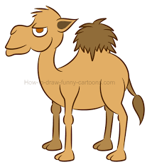 How to turn letter m into a cartoon camel ! How To Draw A Camel Cartoon Illustration