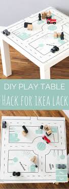 Super Cool Way Of Turning The Cheap Ikea Lack Table Into A Fun Play Table For Driving Small Cars Ikea Lack Hac Selbstgemachte Tische Ikea Mangel Mangel Tisch