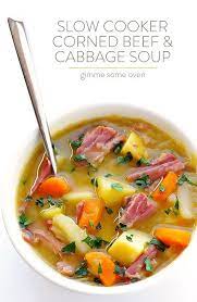 Slow Cooker Corned Beef And Cabbage Soup Slow Cooker Corned Beef Slow Cooker Soup Corn Beef And Cabbage Soup