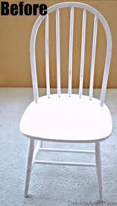 Have you done a dining chair makeover? Wooden Chair Makeover Using Only Masking Tape Delicious And Diy