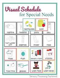 how to use visual schedules with your special needs child