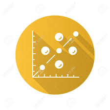 Scatter Plot Flat Design Long Shadow Glyph Icon Scattergram