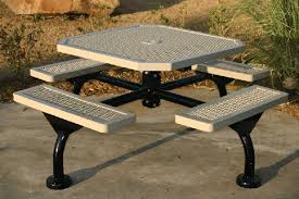 Vmwct46weboctpsm 46 Octagon Table 4 Attached Seats Portable Commercial Picnic Tables Picnic Table Octagon Picnic Table
