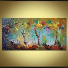 Abstrakte Malerei Baum Zeitgenossische Malerei Messer Kunst Leben Raum Kunst Leinwand Kunst Blumenkunst Moderne Kunst Malerei Malerei Painting Abstract Tree Painting Art
