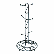 Gourmet basics by mikasa's french countryside metal mug tree our take: Metal Coffee Cup Holder Kitchen Coffee Mug Tree Countertop Tea Cups Holder Stand Brushed Chrome Walmart Com Walmart Com