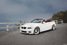 Alpine White Bmw 335i Convertible On Morr Wheels Bmw Convertible Bmw Custom Bmw
