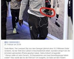 Mane will definitely miss wednesday evening's anfield encounter with bournemouth, but liverpool will need to wait for further diagnosis. Sadio Mane Und Sein Smartphone Der Faktencheck