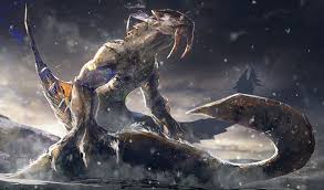 saber toothed wyvern art print by cosme lucero x small monster hunter art monster hunter world monster hunter series