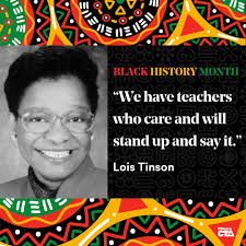 This #BlackHistoryMonth, we remember Dr. Mary "Lois" Tinson, the first  person of color elected as #WeAreCTA president. She was a staunch activist  in our fight for smaller class sizes and protecting public