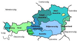 Ausztria főbb folyói és tavai. Ausztria Terkep Karrier Trainer