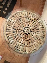 Wine Cork Table Top Cork Table Wine Cork Crafts Wine Cork Table