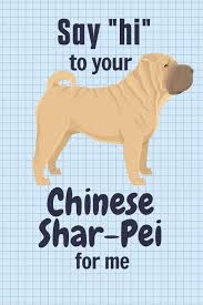 Great for individuals, businesses, and children. Amazon Com Say Hi To Your Chinese Shar Pei For Me For Chinese Shar Pei Dog Fans 9781657035591 Press Wowpooch Books