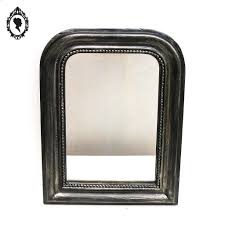 Miroir Cadre Ancien Louis Philippe Bois Patine Noir Argent Style Baroque Miroir Miroir Noir Baroque Miroir Cadre Bois