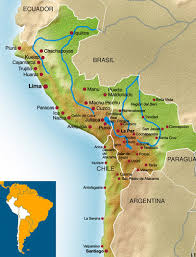 Vea los mapas de lluvias previstas para las inmediaciones de la región bolivia. Mapa De Peru Chile Y Bolivia