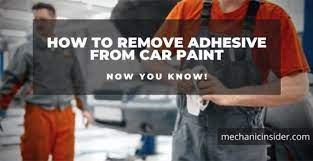 Just make sure that your car has the original factory paint. How To Remove Adhesive From Car Paint Now You Know