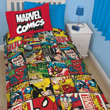 Marvel Comics Defenders X Men Iron Man Thor Boys Duvet Quilt Cover Bedding Set
