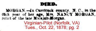 Currituck Co., NC Obituaries (Mo