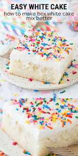 Easy White Cake In 2020 Boxed Cake Mixes Recipes Cake Mixes Better Cake Mix Cupcakes