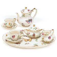 Burton Burton Mini Morning Meadows Tea Set Walmart Com Miniature Tea Set Mini Tea Set Girls Tea Set