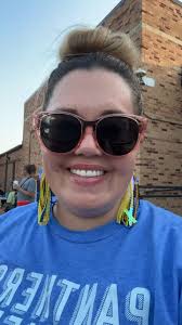 A few of us are at the Shawnee Heights Foundation Breakfast this morning.  Here is one of our grant recipients, Mrs. Tuesda Smith. Mrs. Smith is one  of our 6th grade teachers.