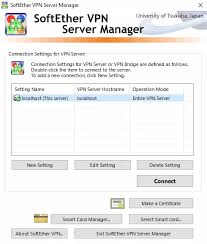 Image result for softether vpn server GUI