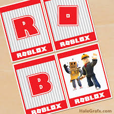 Along with the whole alphabet letters, you can download and print numbers banners and shape banners. Free Printable Roblox Alphabet Banner Pack