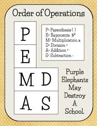 Sweet Rhyme Pure Reason Freebies Order Of Operations Pemdas Math