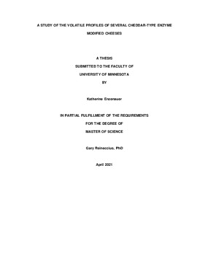 Describe(a suite is just a function, function() { var a; A Study Of The Volatile Profiles Of Several Cheddar Type Enzyme Modified Cheeses A Thesis Submitted To The Faculty Of University