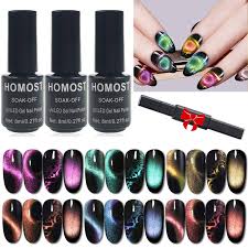 Magnetic uv gel color gel nail polish. Amazon Com 9d Cat Eye Gel Nail Polish Set Galactic Effect Magic Gel Nail Polish Kit 6 Colors Uv Led Auroras Gel Polish Beauty