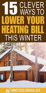 15 Clever Ways To Lower Your Heating Bill This Winter Heating Bill Survival Survival Skills