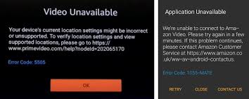 Prime Video 5055 1055 Error Fix For Amazon Fire Tv Support Com