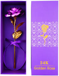 We have a great online selection at the lowest prices with fast & free shipping on many items! Buy Generic Gift 24k Gold Plated Rose Purple Rose Flower Romantic For Lover Girlfriend Online Shop Home Garden On Carrefour Uae