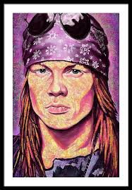 Axle Rose Framed Art Prints for Sale