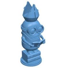 Minion Tim B003277 File Stl Free Download 3d Model For Cnc And 3d Printer Download Free Stl Files In 2020 Stl 3d Printing 3d Printer