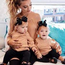 Madre E Hija Ropa Autunm Invierno Mother Daughter Matching Outfits Mom And Daughter Matching Mommy Daughter Outfits
