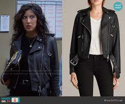 Rosa S Leather Jacket With D Ring Detail On Brooklyn Nine Nine Leather Jacket Brooklyn Nine Nine Jackets