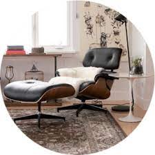 An authentic eames lounge chair should measure 32 inches from the floor to the top of the headrest. Replica Des Charles Eames Lounge Chair Gunstig Bei Muloco
