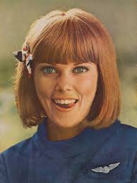 1969 American Airlines Ad, Sandy Norris Stewardess Photo Vintage  Advertising 1960s Flight Attendant Print, Wall Art Decor