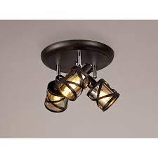 Huntley oil rubbed bronze farmhouse seeded glass schoolhouse pendant light. Discovery Lighting Cg7708 Tangier 3 Light Ceiling Spotlight In Oiled Bronze Finish Castlegate Lights