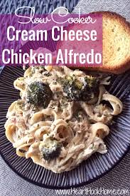 Crock pot creamed chicken is tender, juicy and full of flavor. Slow Cooker Cream Cheese Chicken And Broccoli Alfredo