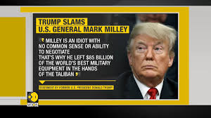Donald trump slams General Mark Milley | United States of America | Former  US prez #DonaldTrump slams top US Military officer General Mark Milley,  calls him an "idiot" Alyson le Grange tells