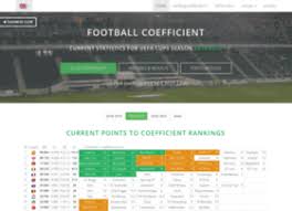 For men's competitions (discussed in this article), three sets of coefficients are ca. Football Coefficient Eu At Wi Uefa Country Club Coefficient Ranking And Prize Money